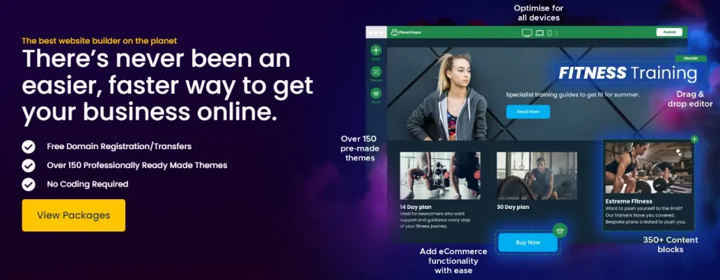 PlanetHippo Website Builder